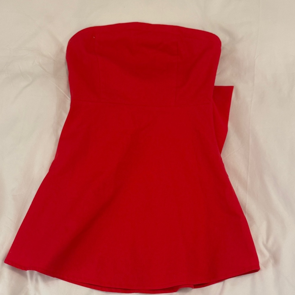 Altar'd State Red Strapless Dress